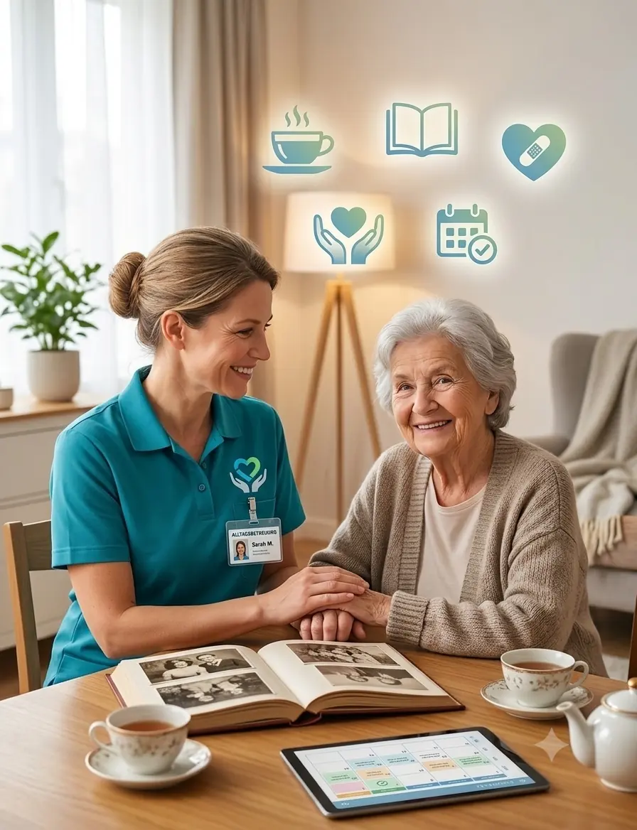 Pflege- und Betreuungssituation als visueller Einstieg für Pflege und Betreuung